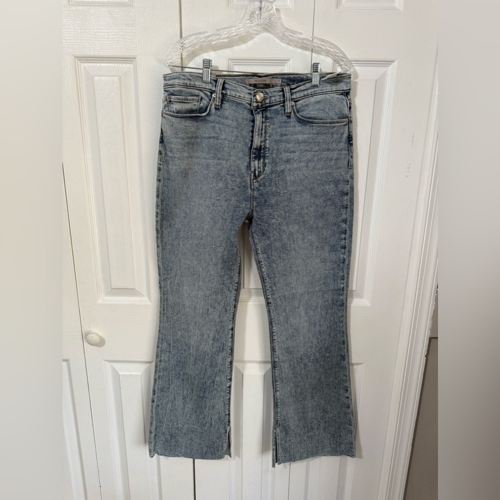 Hudson Women’s Barbara High Rise Bootcut Petite waist 34 Petite Medium Wash - Picture 12 of 13